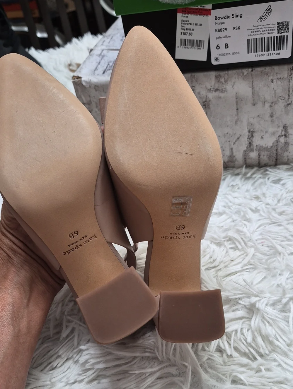 Kate Spade Bowdie Slingbback Women's Sz 6 B pumps $268